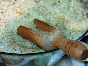 how to make wheatgrass detox bath salts
